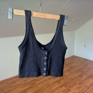 Urban Outfitters Black Ribbed Tank Top